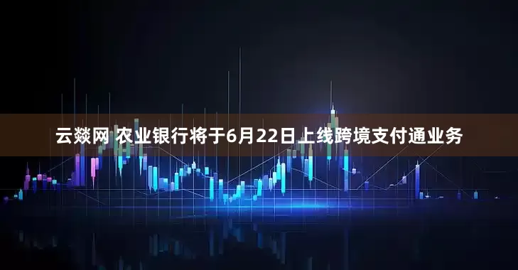 云燚网 农业银行将于6月22日上线跨境支付通业务